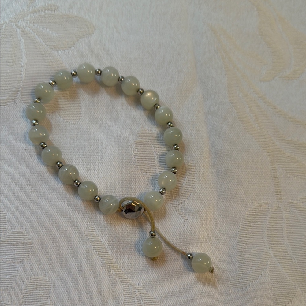 Karma and luck moonstone bracelet